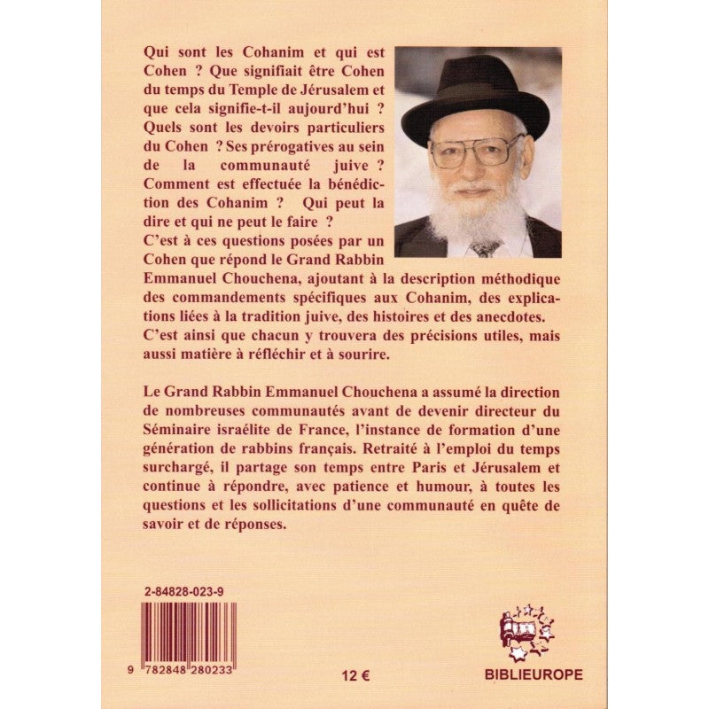 Le livre du Cohen - Grand Rabbin E. Chouchena
