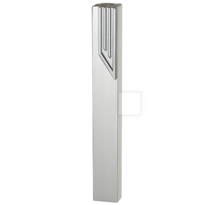 Mezouzah en aluminium ( argent mat ) avec shin stylisé 15 cm