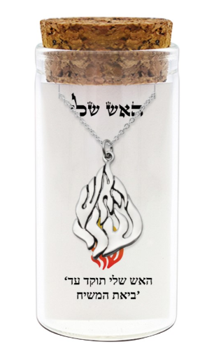 Pendentif Haech cheli ( Breslev) en argent 925 avec chaine