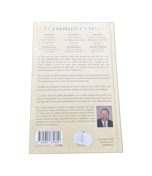 Et Joseph fit un rêve - Rav David Fohrman