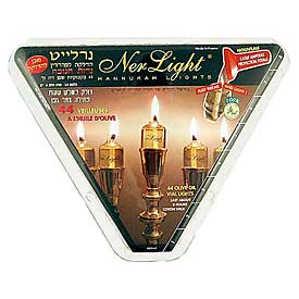 Ner Light - 44 Fioles de Hanoucca incolore (naturel)