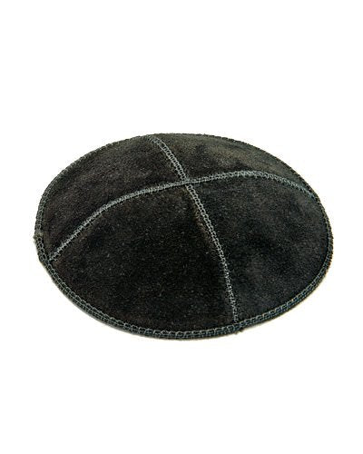 Kippa en Daim noir (Taille standard)