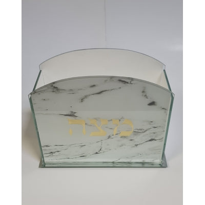Etui à matsa en verre teinté imitation marbre
