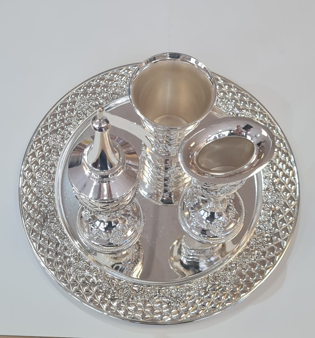 Superbe set havdala en aluminium- Qualité supérieure