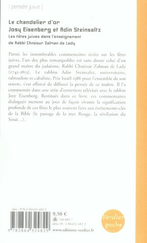 Le chandelier d'or J.EISENBERG/A.STEINSALTZ