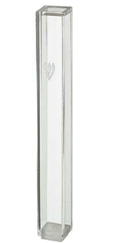 Boitier mezouza en PVC transparent 15 cm avec shin argent