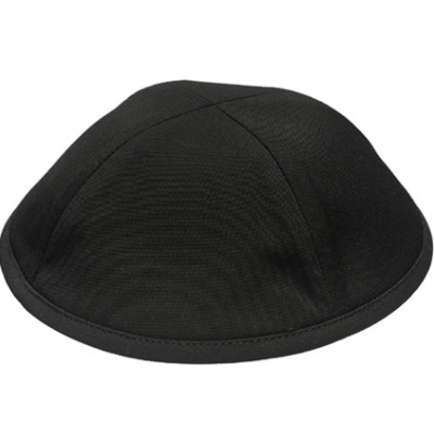 Kippa en tissu Noir Taille 6