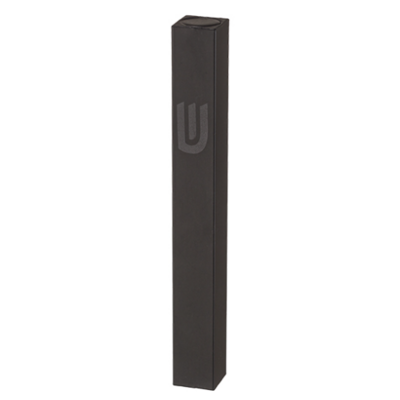 Boitier de mezouza en aluminium noir mat de 12 cm avec shin discret