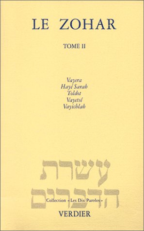 Le Zohar Genèse tome 2  de Vayéra à vayichlah